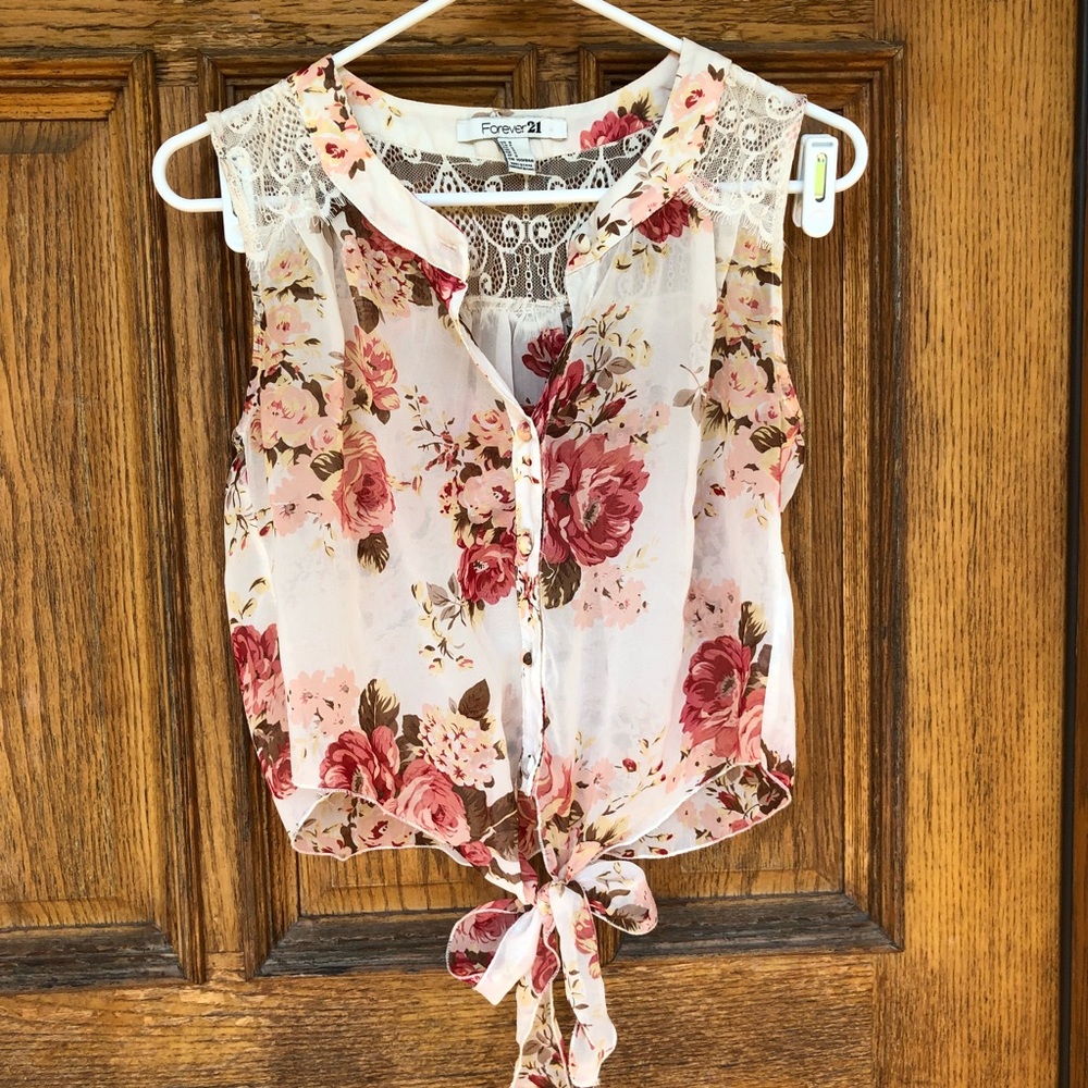 Floral Sheer Tank